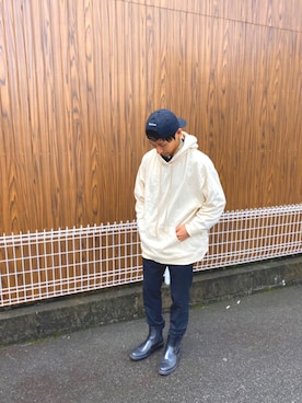 「コロナに負けない」｜「アイテム（キャップ）」を使った、NORITOさん（メンズ・170cm）の春コーディネート