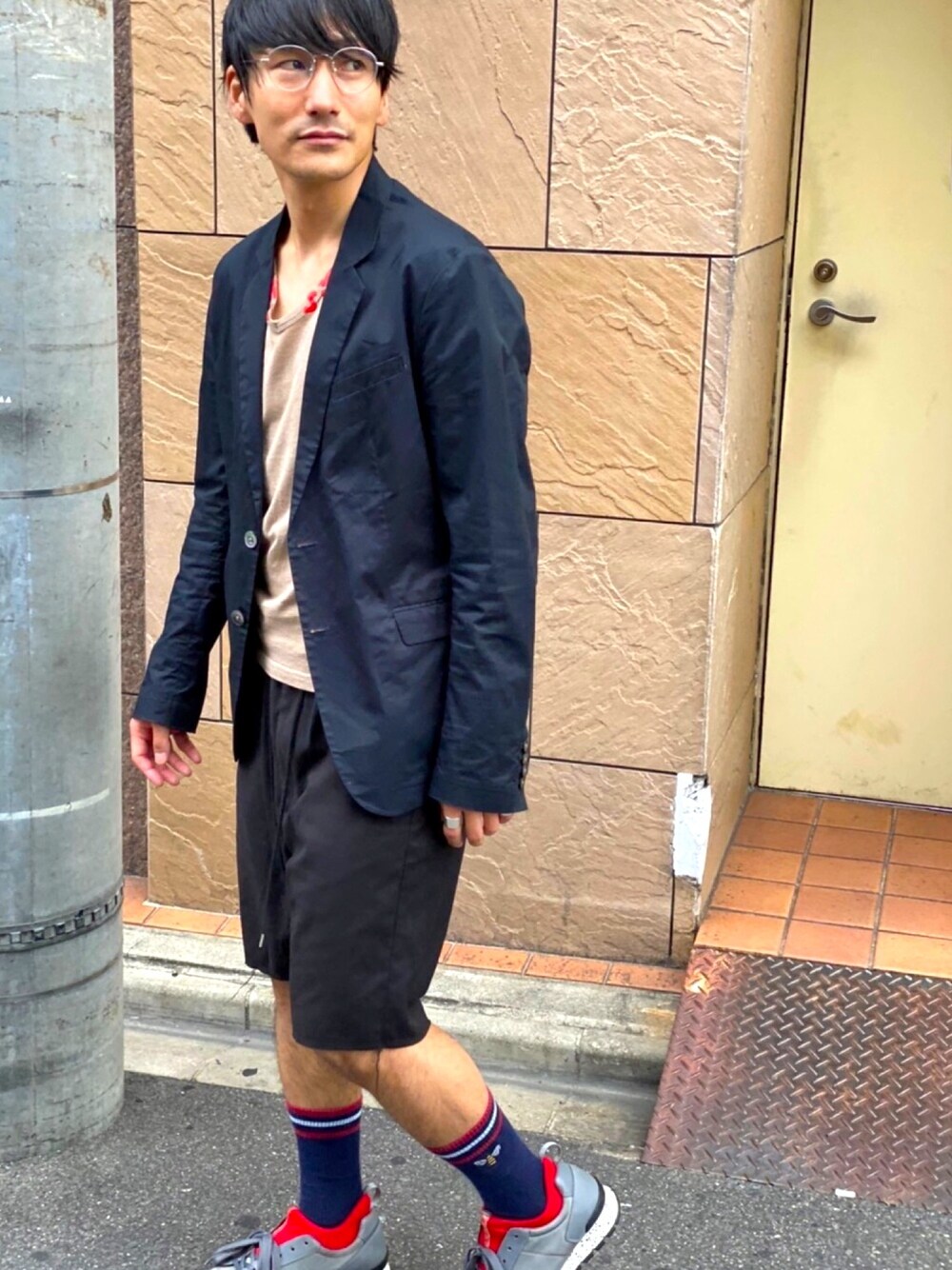 レザーライク バギー ショーツ