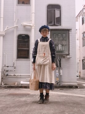 「ONCE UPON A TIME（ワンス　アポン　ア　タイム）のアイテム」を使った、y.an inkさん（レディース・162cm）の夏コーディネート