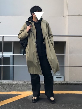 「COMOLI（コモリ）のアイテム（その他アウター）」を使った、mimiger7575さん（メンズ・177cm）の秋コーディネート
