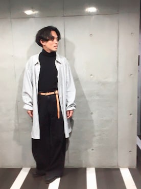 「Saturdays NYC（サタデーズ ニューヨークシティ ）のアイテム（その他シューズ）」を使った、谷口さんさん（メンズ・165cm）の秋コーディネート