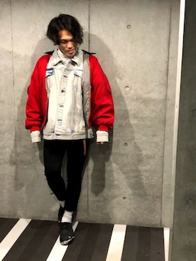 「Saturdays NYC（サタデーズ ニューヨークシティ ）のアイテム（その他シューズ）」を使った、谷口さんさん（メンズ・165cm）の冬コーディネート