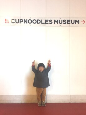 「MAKIE（マキエ）のアイテム」を使った、rinco1163さん（キッズ・90cm）の冬コーディネート