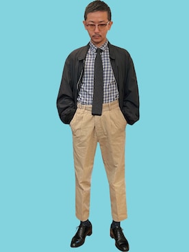 「OLD JOE & CO.（オールドジョーアンドコー）のアイテム（パンツ）」を使った、max0616さん（メンズ・162cm）の冬コーディネート