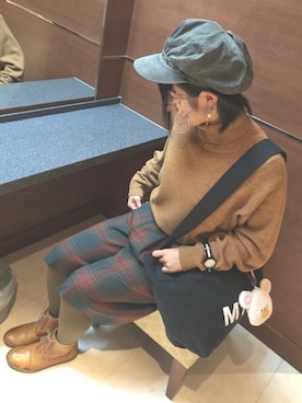 「holiday」｜「アイテム（ブーティ）」を使った、いくらちゃんさん（レディース・152cm）の冬コーディネート