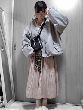 「RETRO GIRL（レトロガール）のアイテム（マウンテンパーカー）」を使った、いくらちゃんさん（レディース・151cm）の春コーディネート