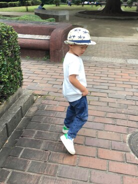 「UNIQLO（ユニクロ）のアイテム（シャツ/ブラウス、ホワイト系）」を使った、Janiceさん（レディース・158cm）の秋コーディネート
