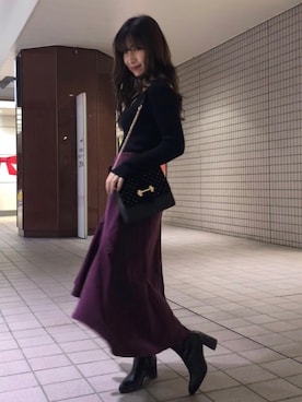 倉林夏実さん(レディース・157cm)の冬コーディネート