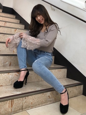 倉林夏実さん（レディース・157cm）の冬コーディネート