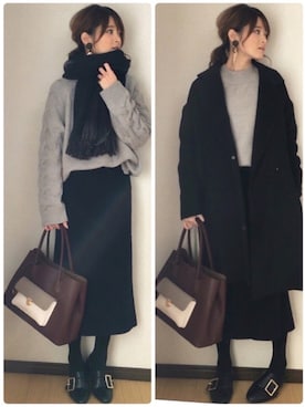 「Clelia（クレリア）のアイテム」を使った、yunさん（レディース・153cm）の冬コーディネート