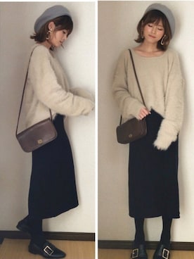 yunさん（レディース・153cm）の冬コーディネート