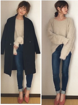 yunさん（レディース・153cm）の冬コーディネート