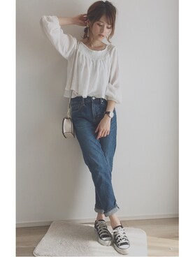 「dazzlin（ダズリン）のアイテム」を使った、yunさん（レディース・153cm）の春コーディネート