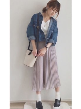 「dazzlin（ダズリン）のアイテム」を使った、yunさん（レディース・153cm）の春コーディネート
