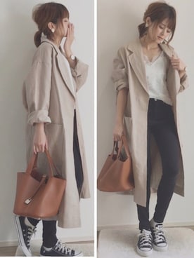 yunさん(レディース・153cm)の春コーディネート