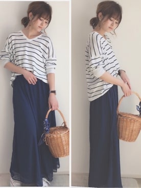 yunさん（レディース・153cm）の春コーディネート