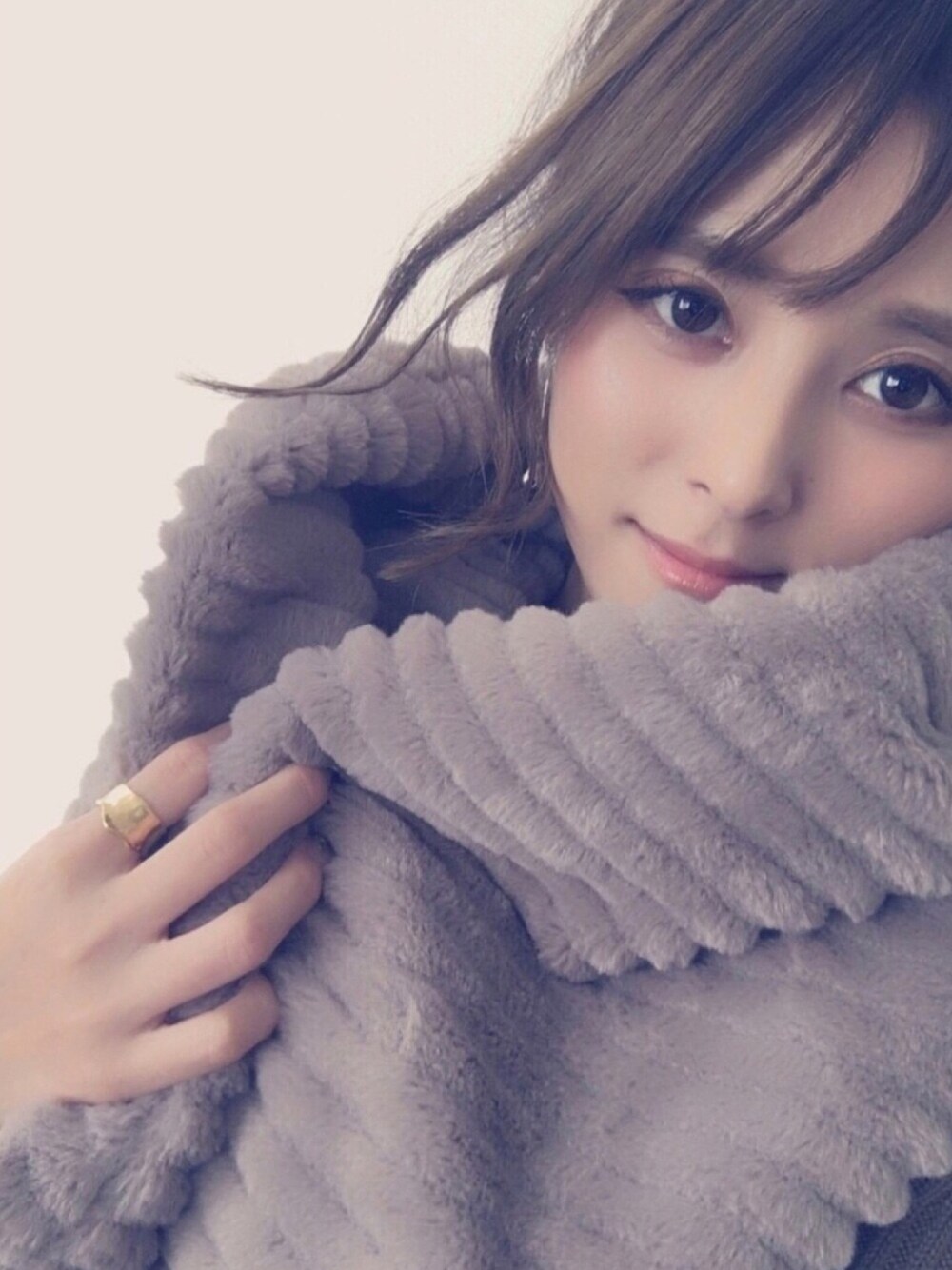 「コク色シャドウ、秋のコーデ、秋、スヌード、sheson、プチプラコーデ、秋コーデ」｜「ShesonのSheson(シーズン)ファーショールスヌード 2WAY（ストール/ショール、ブラウン系）」を使った、yunさん（レディース・153cm）の秋コーディネートの1枚目の写真