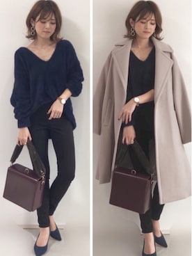 yunさん（レディース・153cm）の冬コーディネート