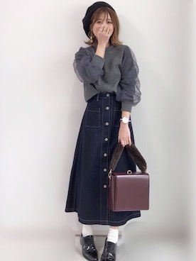 yunさん（レディース・153cm）の冬コーディネート