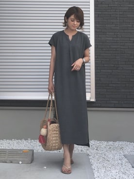 「ACCOMMODE（アコモデ）のアイテム」を使った、yunさん（レディース・153cm）の夏コーディネート