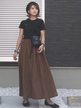 「GRL（グレイル）のアイテム（ハンチング/ベレー帽）」を使った、yunさん（レディース・153cm）の夏コーディネート