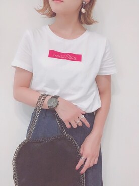 「shopnikoniko」｜「アイテム（Tシャツ/カットソー）」を使った、yunさん（レディース・153cm）の夏コーディネート