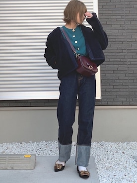「PICHE ABAHOUSE（ピシェ アバハウス）のアイテム」を使った、yunさん（レディース・153cm）の秋コーディネート