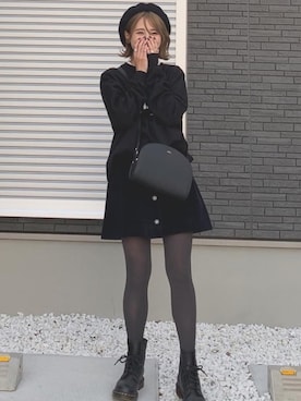 「GRL（グレイル）のアイテム（ハンチング/ベレー帽）」を使った、yunさん（レディース・153cm）の秋コーディネート