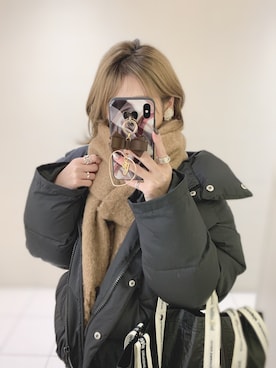 「GRL（グレイル）のアイテム（スウェット）」を使った、yunさん（レディース・153cm）の冬コーディネート