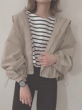 「FREE'S MART（フリーズマート）のアイテム（ジャケット/アウター）」を使った、yunさん（レディース・153cm）の冬コーディネート