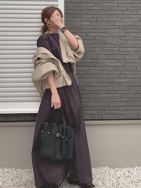 「FREE'S MART（フリーズマート）のアイテム（ジャケット/アウター）」を使った、yunさん（レディース・153cm）の春コーディネート