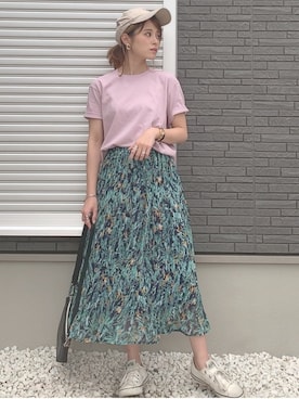 「YArKA（ヤーカ）のアイテム（バッグ）」を使った、yunさん（レディース・153cm）の春コーディネート