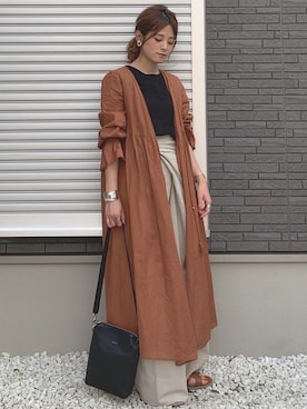 「YArKA（ヤーカ）のアイテム（バッグ）」を使った、yunさん（レディース・153cm）の春コーディネート