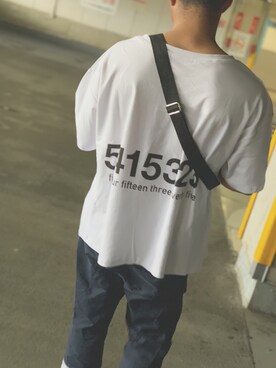 yunさんの「WEARISTA Deco × INTER FACTORY　ロゴプリントビッグTシャツ」を使ったコーディネート