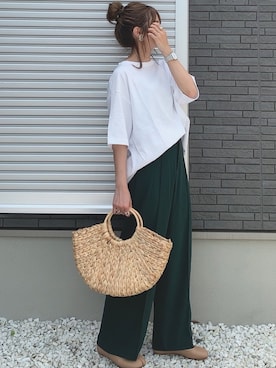 「SAGLiFE（サグライフ）のアイテム」を使った、yunさん（レディース・153cm）の夏コーディネート