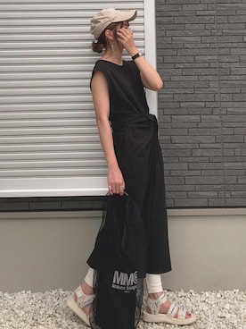 「reca（レカ）のアイテム（レッグウェア）」を使った、yunさん（レディース・153cm）の夏コーディネート