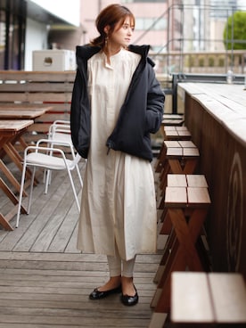 「reca（レカ）のアイテム（レッグウェア）」を使った、yunさん（レディース・153cm）の秋コーディネート