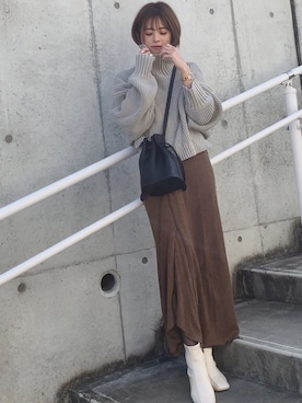 yunさん（レディース・153cm）の冬コーディネート