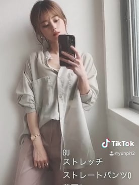 「GRL」｜「アイテム（アンダーウェア）」を使った、yunさん（レディース・153cm）の春コーディネート