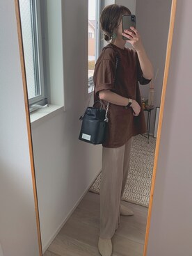 「GRL」｜「アイテム（アンダーウェア）」を使った、yunさん（レディース・153cm）の春コーディネート