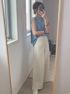 「GRL」｜「アイテム（アンダーウェア）」を使った、yunさん（レディース・153cm）の春コーディネート