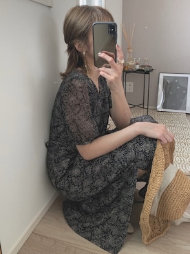 「GRL」｜「アイテム（アンダーウェア）」を使った、yunさん（レディース・153cm）の夏コーディネート