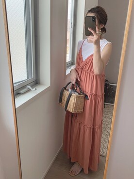 「GRL」｜「アイテム（アンダーウェア）」を使った、yunさん（レディース・153cm）の夏コーディネート