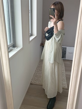 「GRL」｜「アイテム（レインシューズ）」を使った、yunさん（レディース・153cm）の夏コーディネート