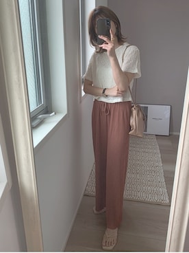 「croire（クルア）のアイテム」を使った、yunさん（レディース・153cm）の夏コーディネート