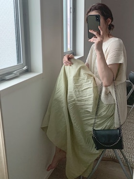 「GRL」｜「アイテム（アンダーウェア）」を使った、yunさん（レディース・153cm）の夏コーディネート