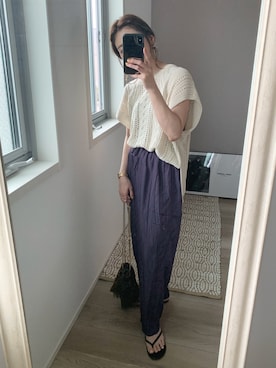 「GRL」｜「アイテム（アンダーウェア）」を使った、yunさん（レディース・153cm）の夏コーディネート