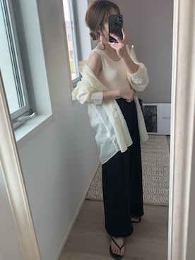 「GRL」｜「アイテム（アンダーウェア）」を使った、yunさん（レディース・153cm）の夏コーディネート