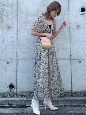 「MERCURYDUO（マーキュリーデュオ）のアイテム」を使った、yunさん（レディース・153cm）の夏コーディネート