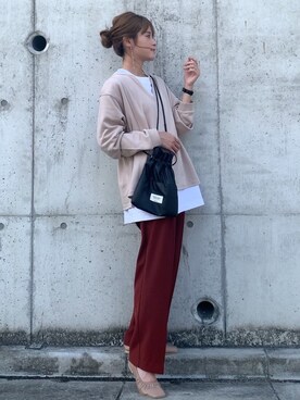 「reca（レカ）のアイテム（スウェット）」を使った、yunさん（レディース・153cm）の秋コーディネート